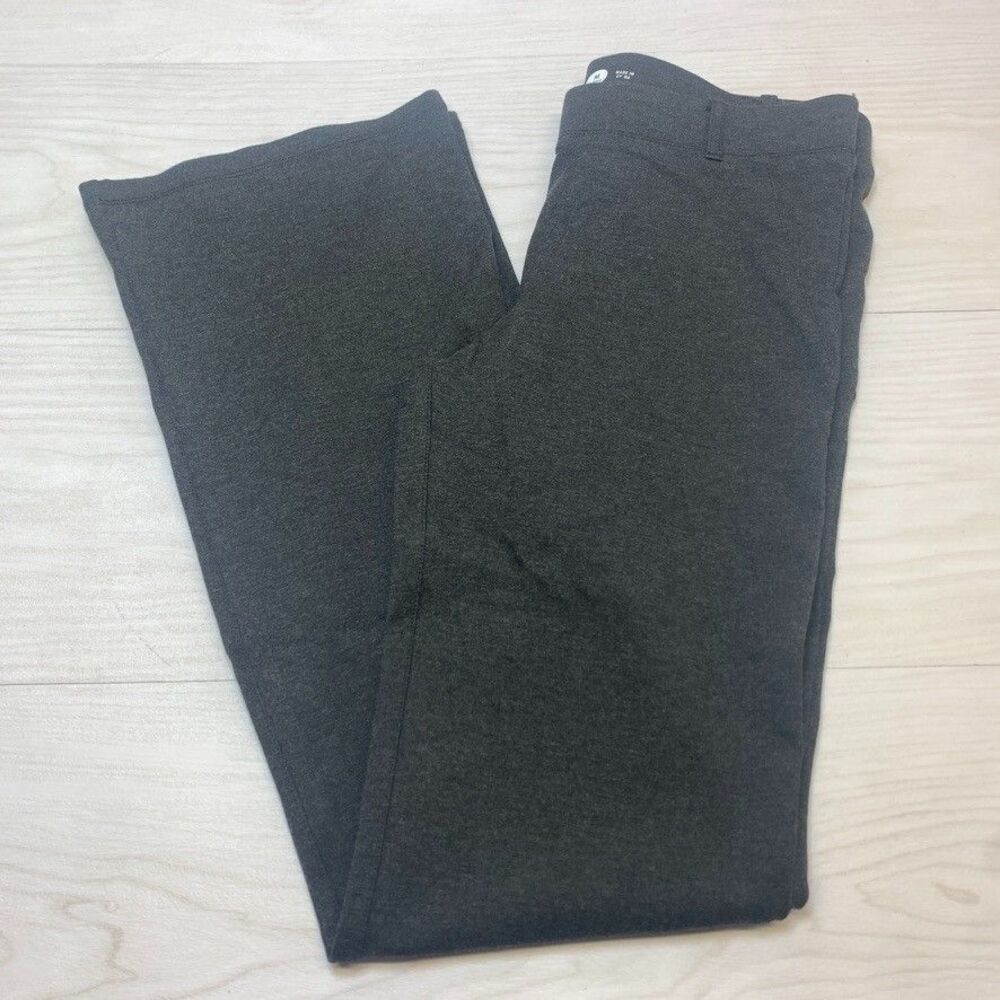 Betabrand Dress‎ Pant Yoga Pant Gray Straight Leg Womens Size Medium Long